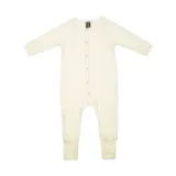 Smallstuff Pyjama - Größe 56 - Merino Wolle - Off White