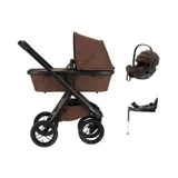 Dubatti One E6 Kinderwagen - Dark Brown / Walnut Brown | Dubatti by Römer Kindersitz Babysafe Pro | Vario Base 5Z