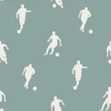Estahome Fußballspieler Tapete - 0,53 x 10,05 m - Graues Blau