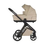 Easywalker Zoey Kinderwagen Bundle - Almond Taupe | Dubatti by Römer Baby-Safe Pro - Pitch Black