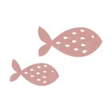 KidsDepot Fisch Freddy Set von 2 - Wanddekoration - Blush
