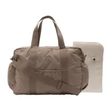 Jollein Lily Embossed Wickeltasche - Milky Coffee