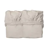 Sheet for junior bed, Organic, 2 pcs, Cappuccino