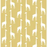 Estahome Giraffen Tapete – 0,53 x 10,05 m – Ockergelb