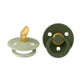 BiBs Schnuller Anatomisch – 6–18 Monate – 2 Stück – - Sage / Hunter Green