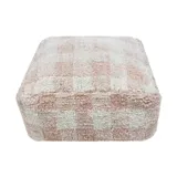 Lorena Canals Hocker – Vichy Rose – 20 x 40 x 40 cm