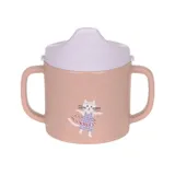 Lässig Schnabeltasse – Tiny Team Cat– PP/Zellulose – Pink/Lila