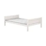 LIFETIME Einzelbett – 120 x 200 cm – Premium-Lattenrost - White Wash