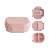 Mushie - Lunchbox Inkl. Besteck - Blush