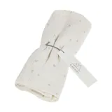 Nanami Heart Swaddle - 100 x 135 cm - Latte Naturel