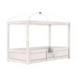 LIFETIME Kidsroom 4-in-1 Himmelbett – Premium-Lattenrost - White Wash