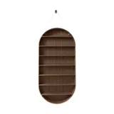 Ferm Living Wandregal Oval - Smoked Oak