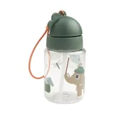 Done by Deer Trinkflasche mit Strohhalm – Tiny Trails – Green – 280 ml