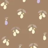 Studio Pieni Tapete - Pim - Birnenbraun/Lila