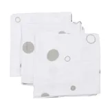 Basicline Bubble Mundtuch Grau 3 Stück