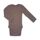 Smallstuff Babybody Langarm - Größe 56 - Merino Wolle - Rose Brown