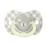 Suavinex Schnuller - Wild & Free SX Pro - 0‑6 Monate - 2 Stück - Silikon - Grau Glow In The Dark