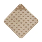 Jollein Jacquard Badecape - Frottee - 75x75 cm - Teddy Bear