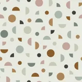 Estahome Graphisches Motiv II – 0,53 x 10,05 m – Hellbeige / Altrosa / Mintgrün