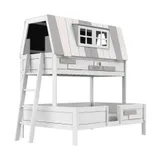 LIFETIME My Hangout Etagenbett – 90/140 x 200 cm – Premium-Lattenrost– Weiß