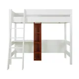 Gautier Mezzanine Tiny Bett - 90 x 200 cm - Weiß/Terra