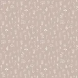 Estahome Blumenmuster-Tapete I – 0,53 x 10,05 m – Altrosa/Weiß
