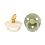 BiBs Schnuller Anatomisch Ivory / Sage 0-6 Monate 2 Stück