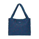 Studio Noos Denim Red Hearts Mom Bag - Dark Blue