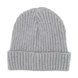 Puck Knit Mütze - Light Grey Melange