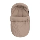 Jollein Fußsack Gruppe 0+ 3/5 Punkt Gurt - Embossed - Milky Coffee