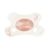 Difrax Natural Schnuller - 0-6 Mte- Soft Pink Hearts