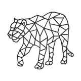 Casa Sentir Jaguar Wanddekoration - Medium - Schwarz