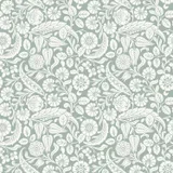 Estahome Blumenmuster-Tapete II – 0,53 x 10,05 m – Graugrün