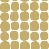 Estahome Graphisches Motiv III – 0,53 x 10,05 m – Ockergelb / Weiß