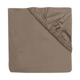 Jollein Spannbettlaken Laufstallmatratze  - Ø95 cm - Milky Coffee