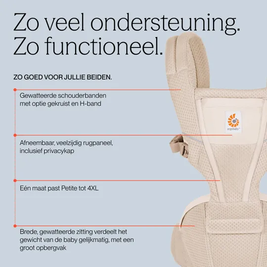 Ergobaby Alta Hip Seat - Onyx Black