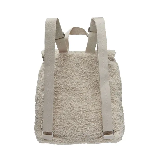 Jollein Boucle Uni Kinderrucksack - Natur
