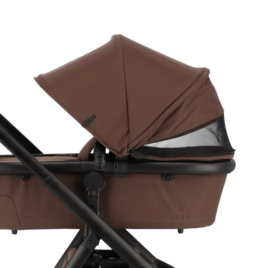 Dubatti One E6 2-in-1 Kinderwagen Black/Dark Brown - Walnut Brown