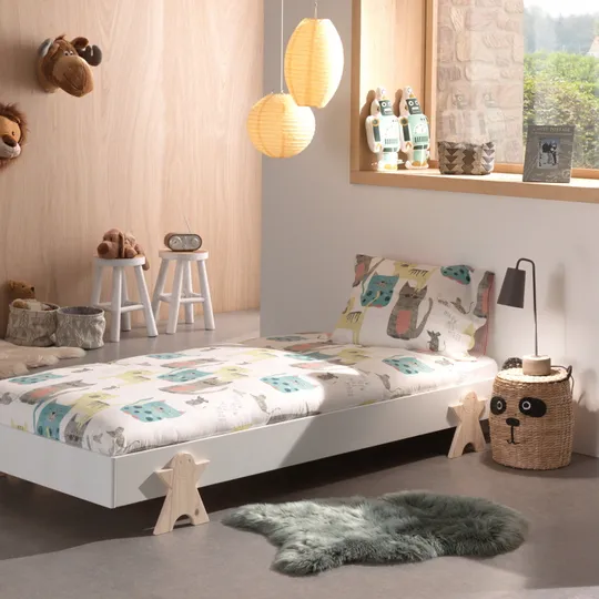Vipack Modulo Bett 90 x 200 cm Smiley Weiß