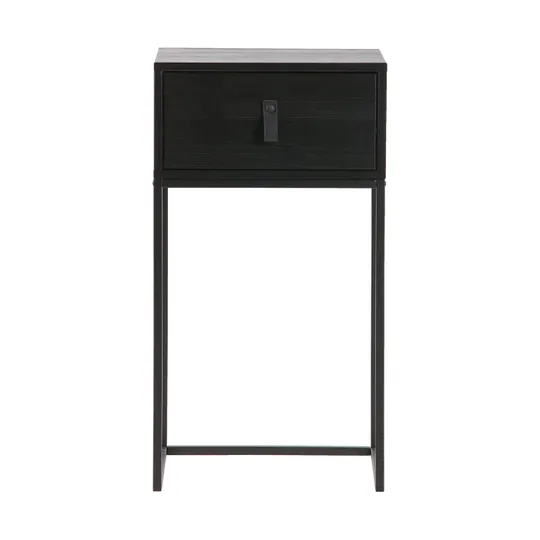 Woood Zola Nachttisch mit Schublade – Schwarz