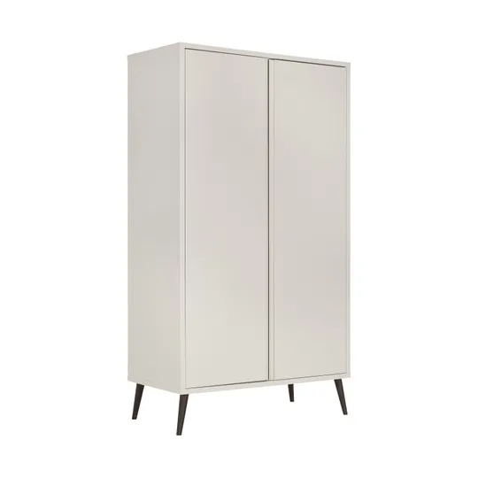 Europe Baby Sterre Kleiderschrank 2-Türig - Oatmeal / Schwarz