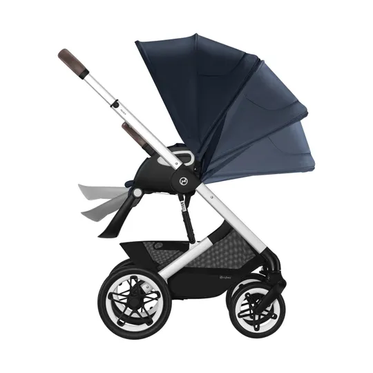 Cybex Talos S Lux Kinderwagen Silver - Navy Blue