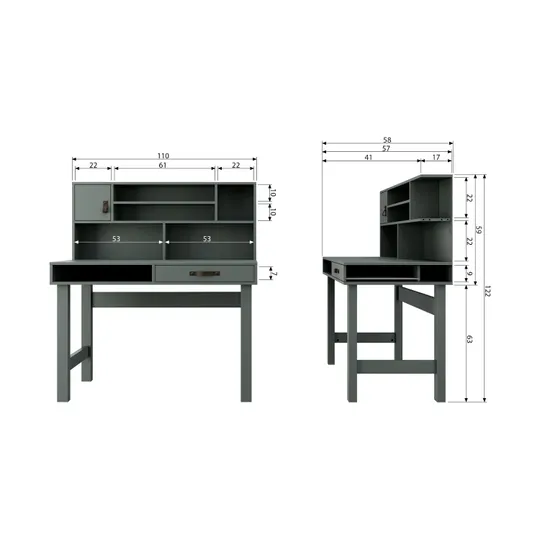 Vtwonen Stage Schreibtisch Soap Green