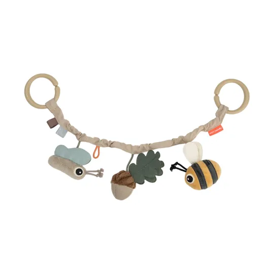 Done By Deer Tiny Trails Kinderwagenkette – Sand