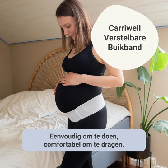 Carriwell Verstellbares Bauchband Schwarz S