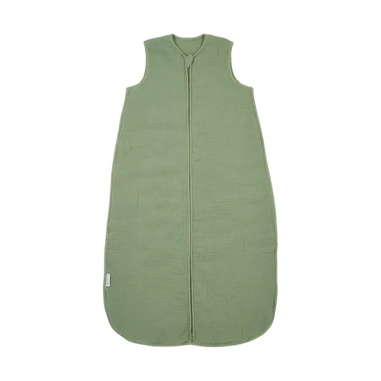 Meyco Uni Baby Schlafsack gefüttert - vorgewaschenes Hydrophil - Olivgrün - 70 cm