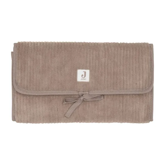 Jollein Wickelunterlage - mit Aufbewahrungsfach - Milky Coffee - Cloudy Rib