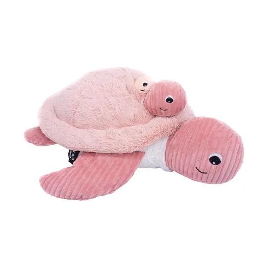Les Ptipotos Sauvenou The Turtle Kuscheltier - Pink