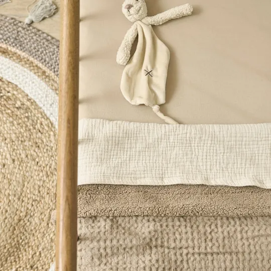 Meyco Waffel Teddy Kinderbettdecke - 100 x 150 cm - Taupe