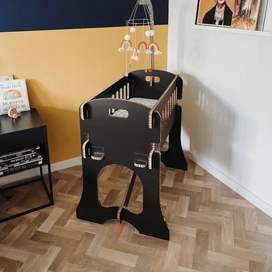 Kartent Papercrib Wiege Schwarz